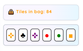 Qwirkle tiles example